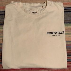 NWT Fear of God Essentials Shirt XL buttercream